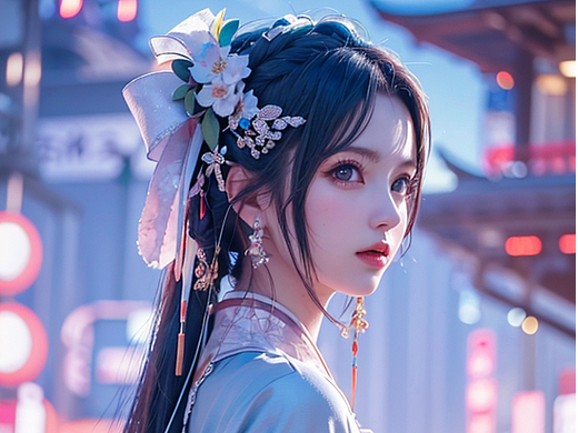 唯美画风的古装女子-凤凰/小师妹系列