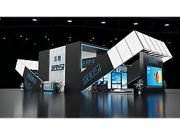 上海三思LED显示屏展位设计