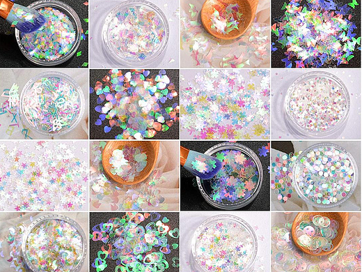 亚马逊主图 美甲 人鱼透明亮片（个人主页-ZNjAwODE2MzY=） - 修图/后期 - 站酷设计师甄甄_Phoebe原创素材 - 站酷ZCOOL