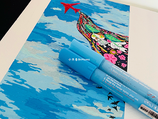 丙烯马克笔|夏日飞机✈️