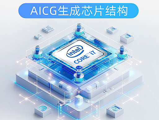 AIGC Midjourney mj 芯片 结构 生成 