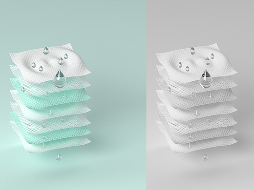 宠物湿巾 过滤图 详情页 3D产品建模渲染