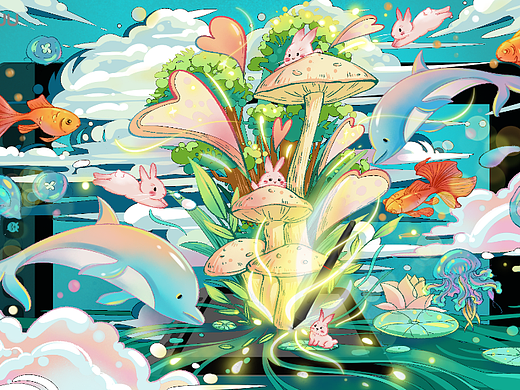 生長/一支筆趣繪奇妙世界/原創(chuàng)插畫（個人主頁-ZNjUyNjIyNjA=） - 商業(yè)插畫 - 站酷設計師琴菀菀原創(chuàng)素材 - 站酷ZCOOL