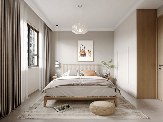 日式原木風(fēng)效果圖（個人主頁-ZNjYyNjcwODg=） - 家裝設(shè)計(jì) - 站酷設(shè)計(jì)師1992效果圖小月原創(chuàng)素材 - 站酷ZCOOL