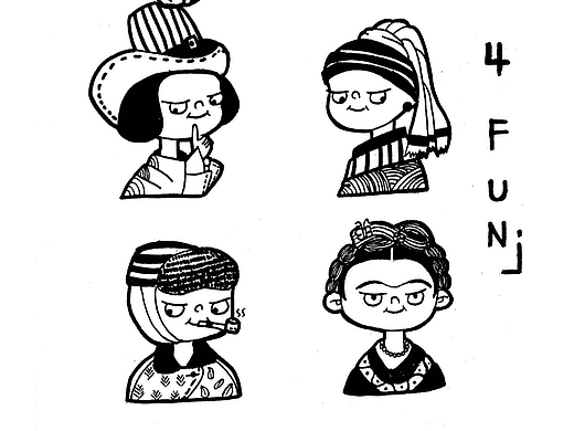 名画人物搞怪头像