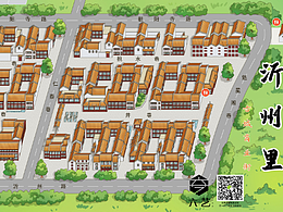 景区地图，古建筑