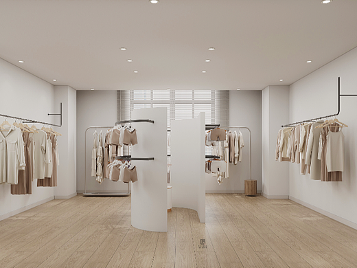 现代服装办公室+展厅设计，企业衣装创意中心