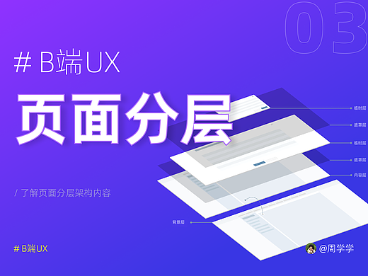 3.B端UX｜b端产品页面的分层级（个人主页-ZMTYyMDI2MA==） - UI - 站酷设计师周学学原创素材 - 站酷ZCOOL