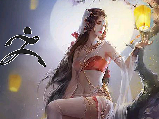 【zbrush】古风舞姬女角色模型雕刻教程。zbrush人物