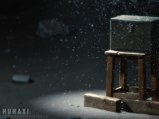 沙漠宝藏风格渲染