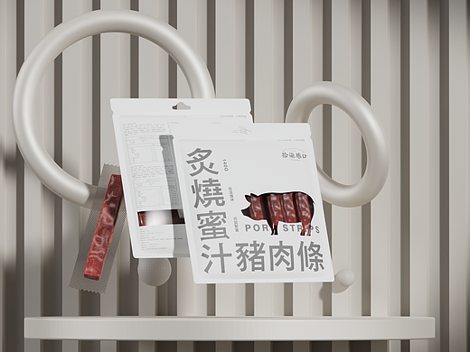 拾柒巷口-炙烧猪肉条包装设计