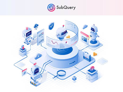 SubQuery Network网页插画设计
