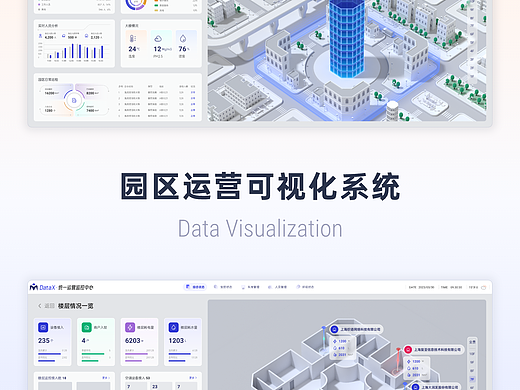 浅色可视化 | 园区运营监控中心