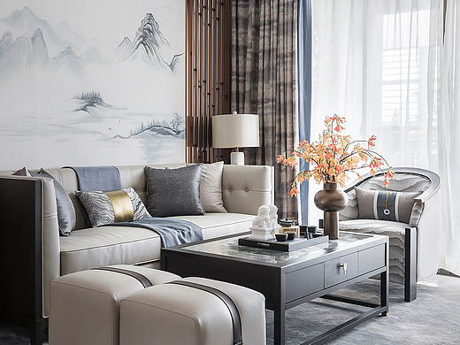 新中式--十里春风样板东方雅韵