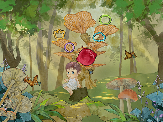 Babycare-森林秘境（個人主頁-ZNjY5MjcwMjA=） - 海報(bào) - 站酷設(shè)計(jì)師好多好多的圈圈耶原創(chuàng)素材 - 站酷ZCOOL