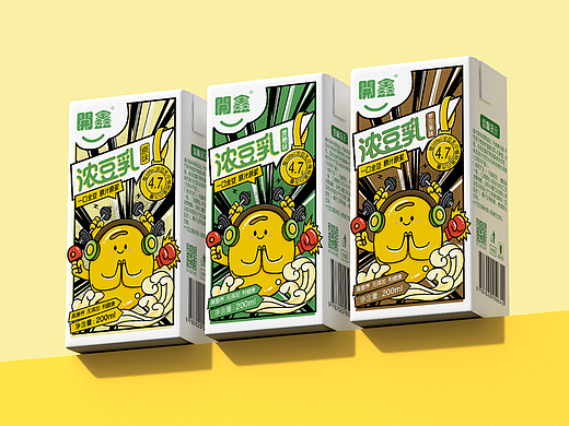 開鑫浓豆乳包装设计-健康每一天