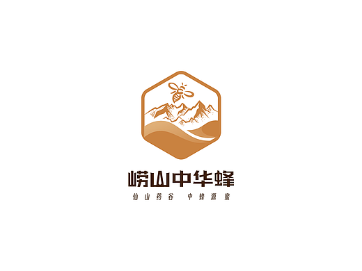 中华蜂蜂蜜标志设计