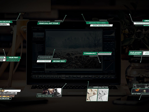 PR模板|高级企业设计创意动画独特标注标题介绍产品