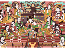 敦煌壁画《反弹琵琶》