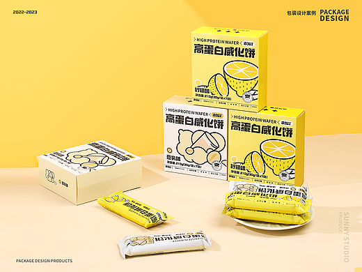 高蛋白零食类包装设计---威化饼