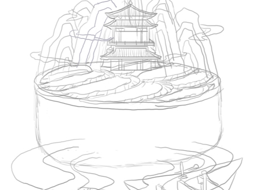 九江城市文创插画设计