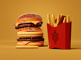 blender汉堡制作动画