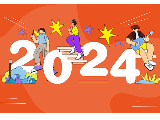 2024—扁平插画风台历
