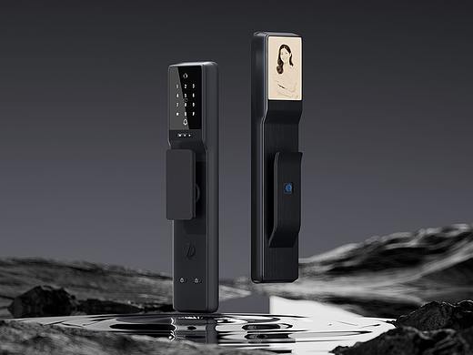 智能锁产品建模渲染