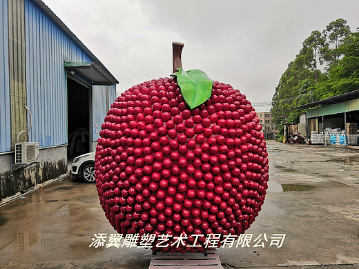 遇见‘梅’好巨大玻璃钢杨梅雕塑拓宽杨梅销路