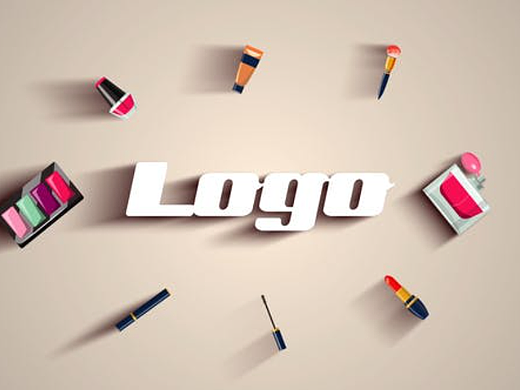 AE模板|简约动态化妆品化妆标志LOGO演绎广告产品动画