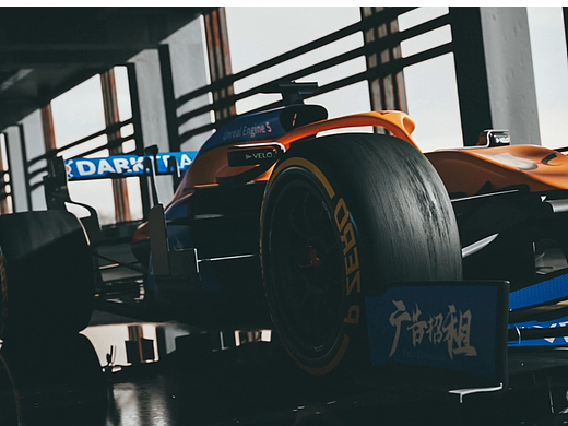 UE5 F1 迈凯轮MCL35赛车户外场景动画渲染