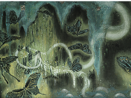 竹林七贤-岩彩插画初次尝试尝试