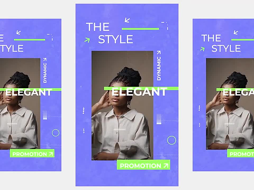 AE模板|竖屏美妆服饰大牌模特展示动态海报预告片