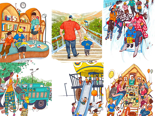 《陪你慢慢長大 》2022.11（個人主頁-ZNjI5OTE5NDA=） - 兒童插畫 - 站酷設(shè)計師小虎牙Huya原創(chuàng)素材 - 站酷ZCOOL