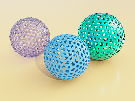 Sci科研制图教程 | 如何用maya做不规则的多孔球