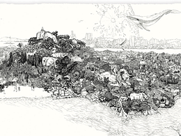 苏武老师新插画作品《海上花园 . 鼓浪屿》的创作过程