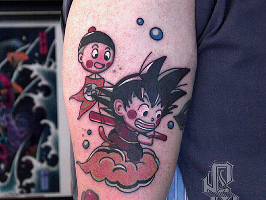 小悟空和饺子oldschooltattoo
