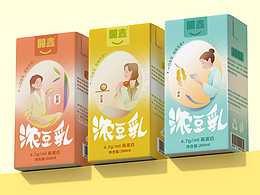开鑫浓豆乳包装设计