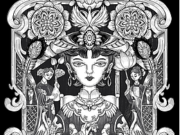 钢笔版画包装-甄嬛香水【碎玉香】