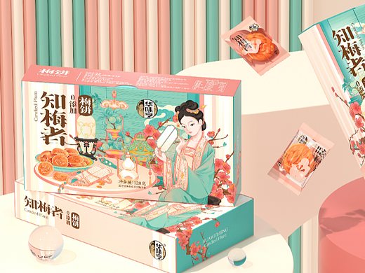 尚智×华味亨｜0添加梅饼零食包装｜食品包装设计