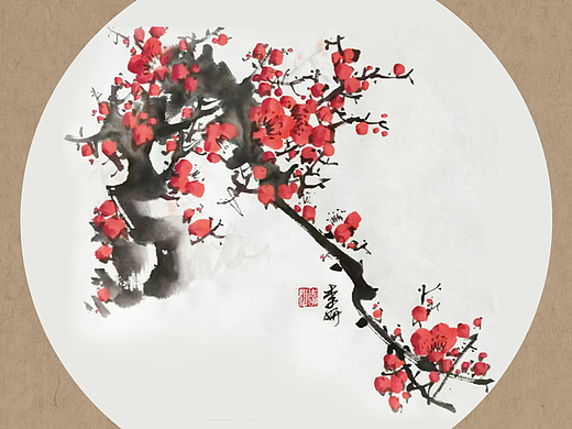 国画梅花