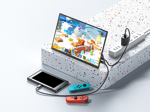 用于亚马逊A+的白白的渲染图-显示器