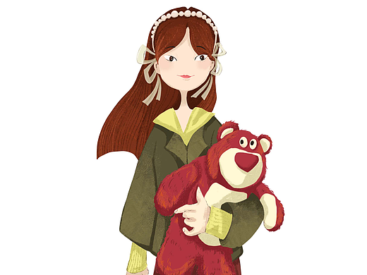 小女孩（個(gè)人主頁-ZNjc4MDQzOTI=） - 藝術(shù)插畫 - 站酷設(shè)計(jì)師茲有點(diǎn)原創(chuàng)素材 - 站酷ZCOOL