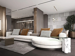 家装案例赏析——220㎡简约大平层，高级轻奢范