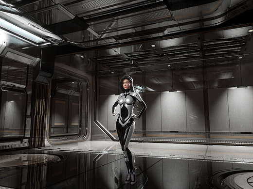 元宇宙数字时装秀!炫酷虚拟舞台虚拟人模特表演