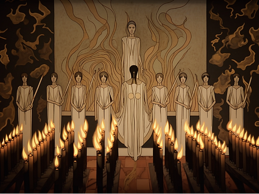 光之祭典——Midjourney辅助下的脑洞“电影分镜”