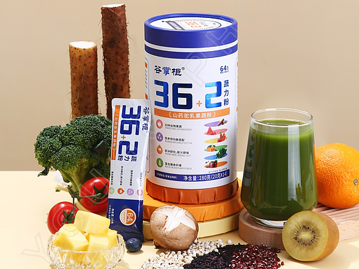 谷掌柜山药骆乳果蔬粉拍摄