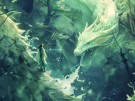 翠綠之扉-阿瑞索（個(gè)人主頁-ZNjg1NDAxNjA=） - AI作品 - 站酷設(shè)計(jì)師白包子黑饅頭原創(chuàng)素材 - 站酷ZCOOL