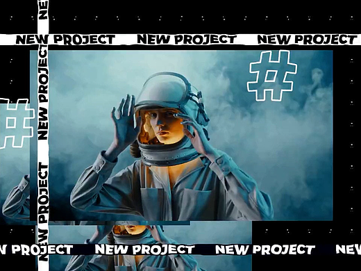 AE模板 | 时尚快闪动态文本动画排版促销LOGO标志展示