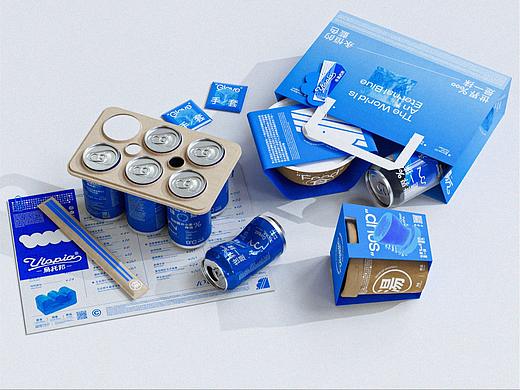 世界是一抹永恒的蓝色｜乌托邦餐吧品牌设计